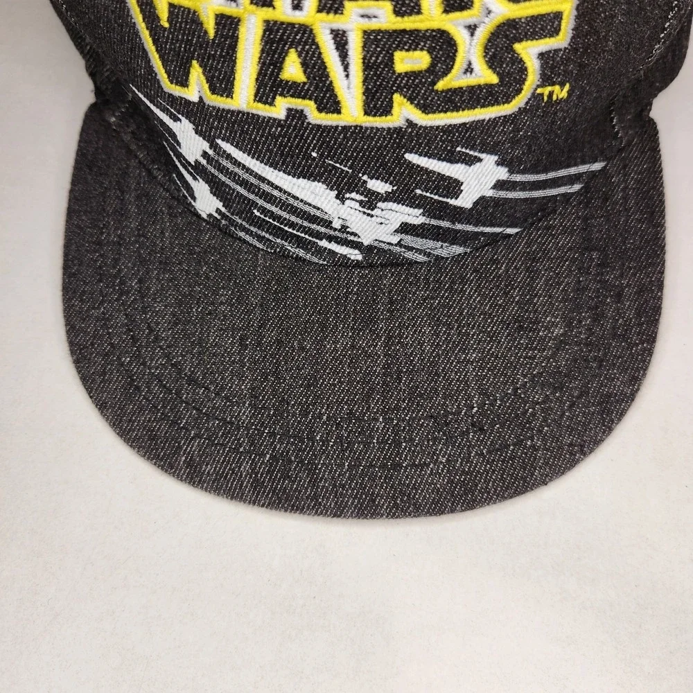 STAR WARS Youth Snapback Hat X-Wing Fighter Black Skull‎ Underbill Licensed